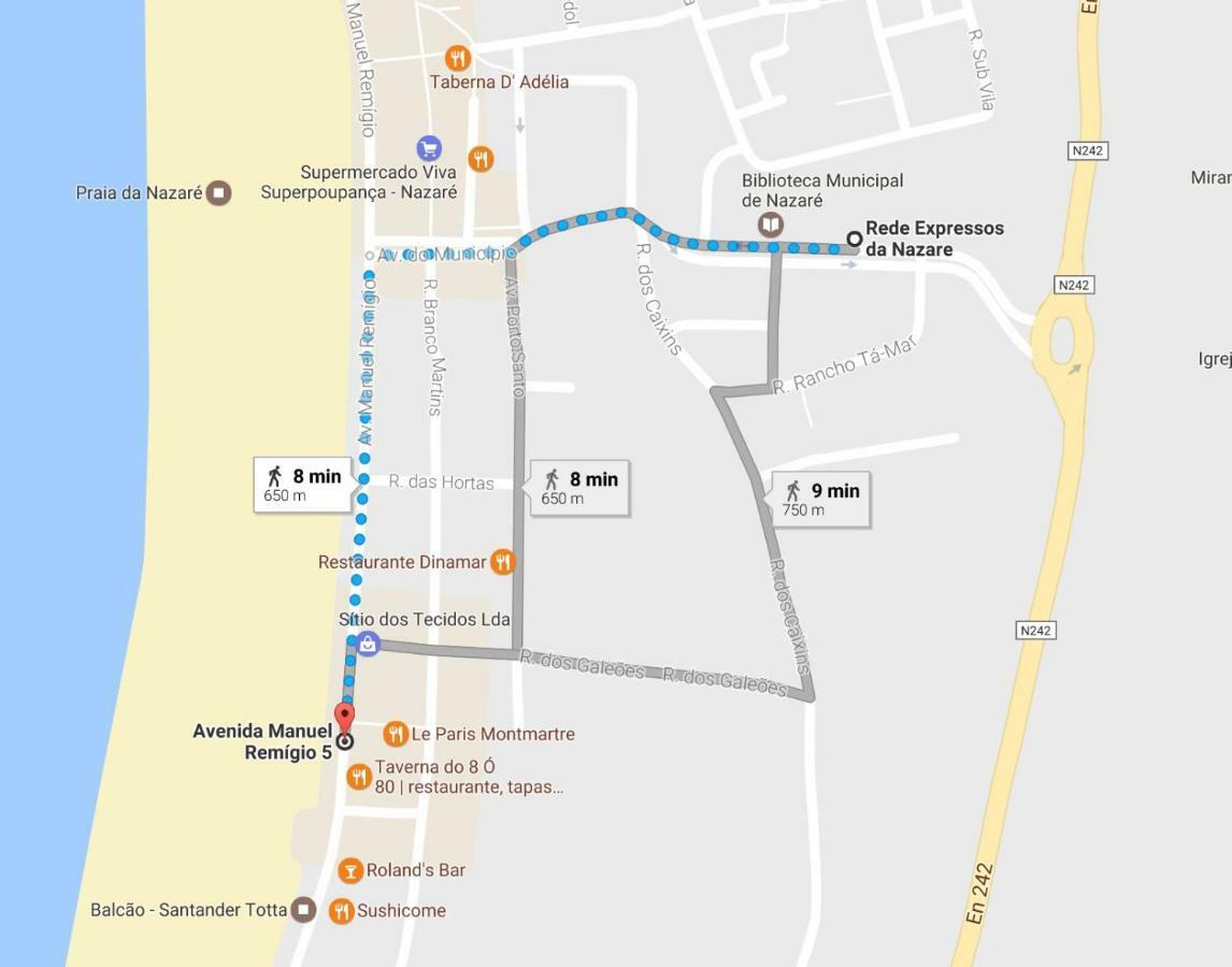 Nazare Apartamento Em Frente Ao Mar Eksteriør bilde